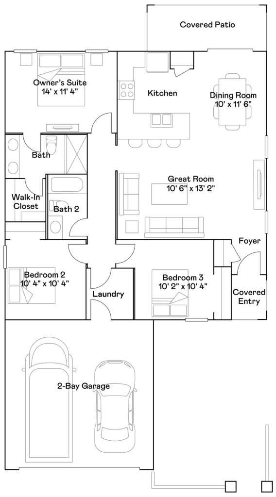 Jerome floor plan by Lennar Homes in Alamar community in Avondale, AZ