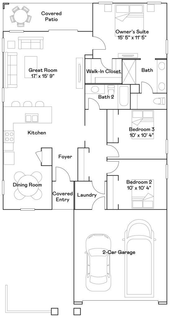 Brisbee floor plan by Lennar Homes in Alamar community in Avondale, AZ