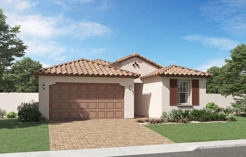Lewis Spanish Colonial elevation by Lennar Homes in Alamar community in Avondale, AZ