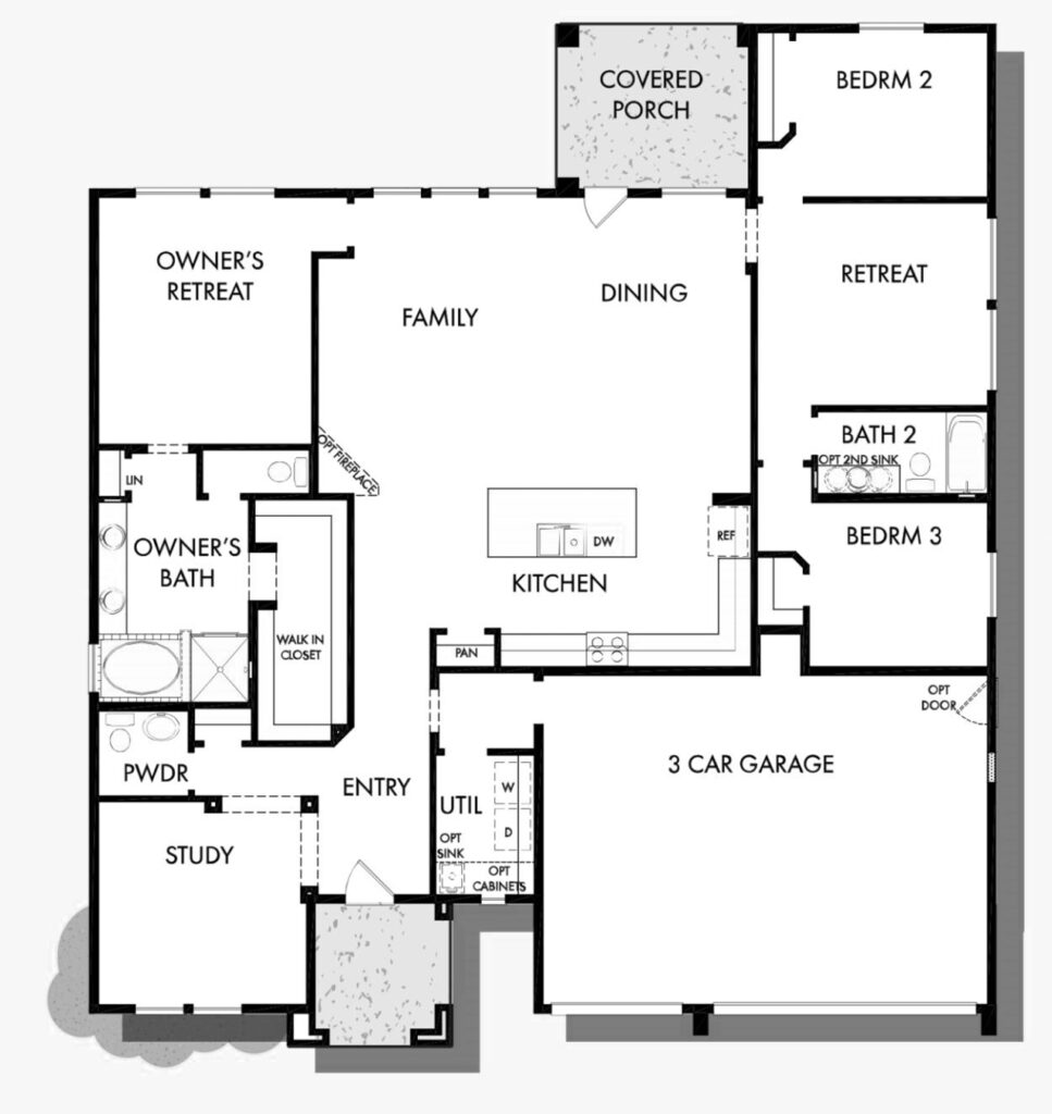 David Weekley Homes Walthall standard floorplan at Alamar community in Avondale, AZ