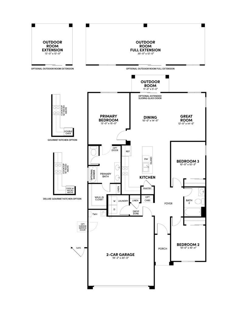 Sage Indigo reversed floorplan by Brookfield Residential at Alamar in Avondale, AZ