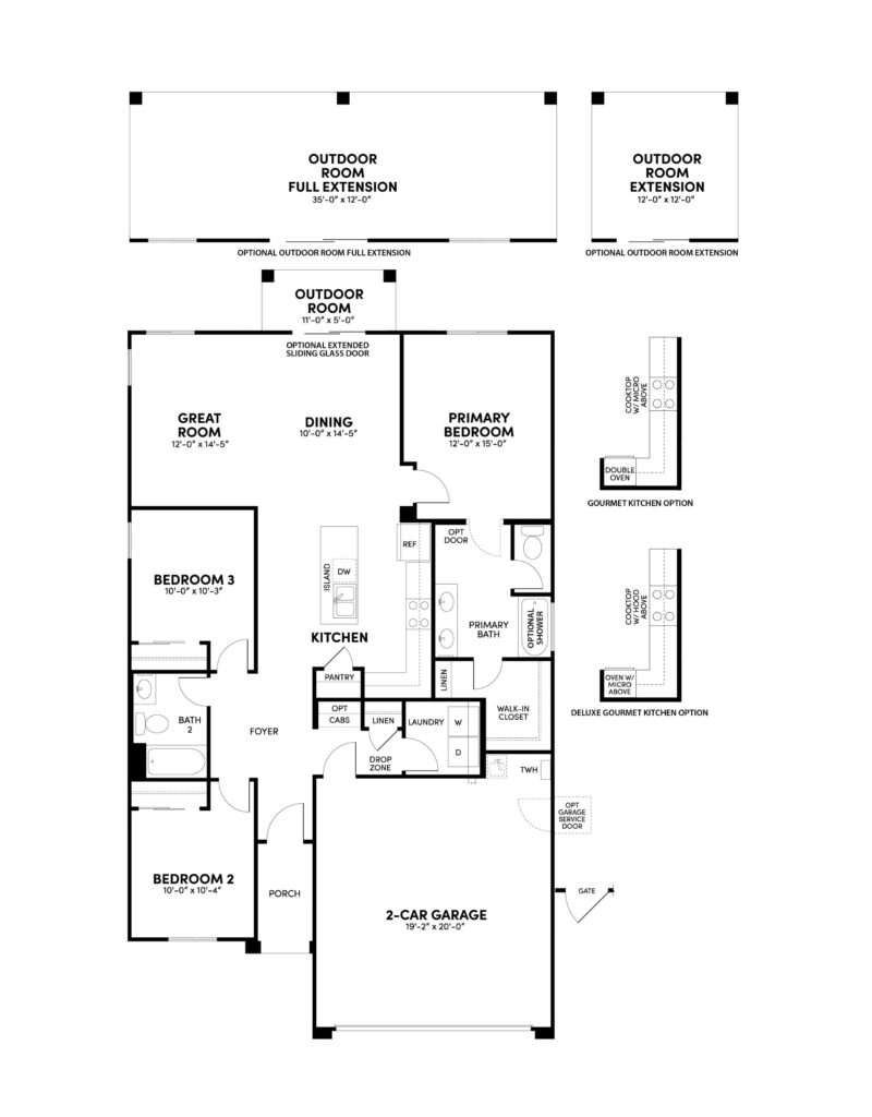 Sage Indigo floorplan by Brookfield Residential at Alamar in Avondale, AZ