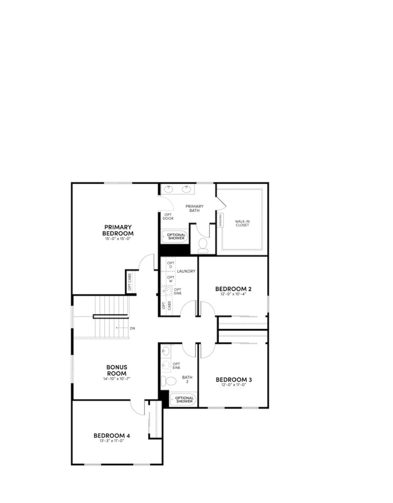 Sage Rockrose floorplan floor 2 by Brookfield Residential at Alamar in Avondale, AZ