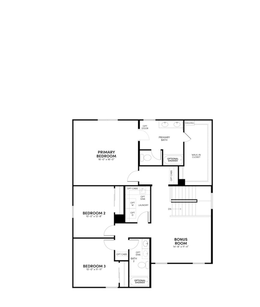 Sage Dakota floorplan floor 2 by Brookfield Residential at Alamar in Avondale, AZ