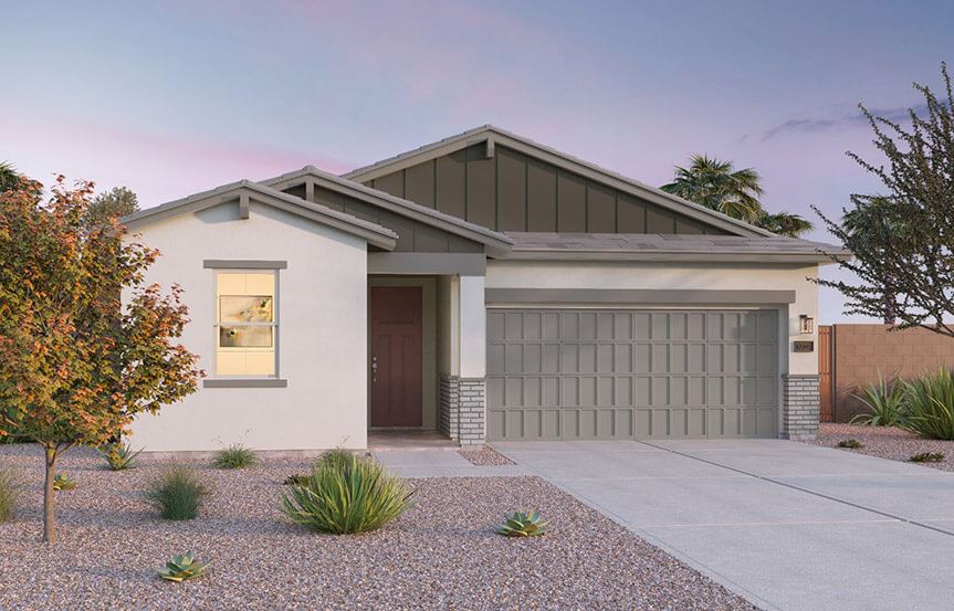 Sage Azure B elevation by Brookfield Residential at Alamar in Avondale, AZ