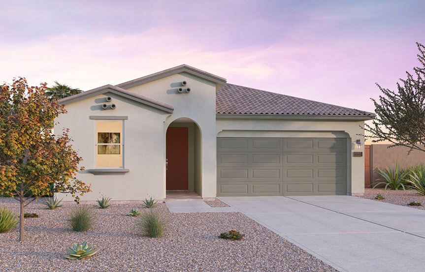 Sage Azure A elevation by Brookfield Residential at Alamar in Avondale, AZ