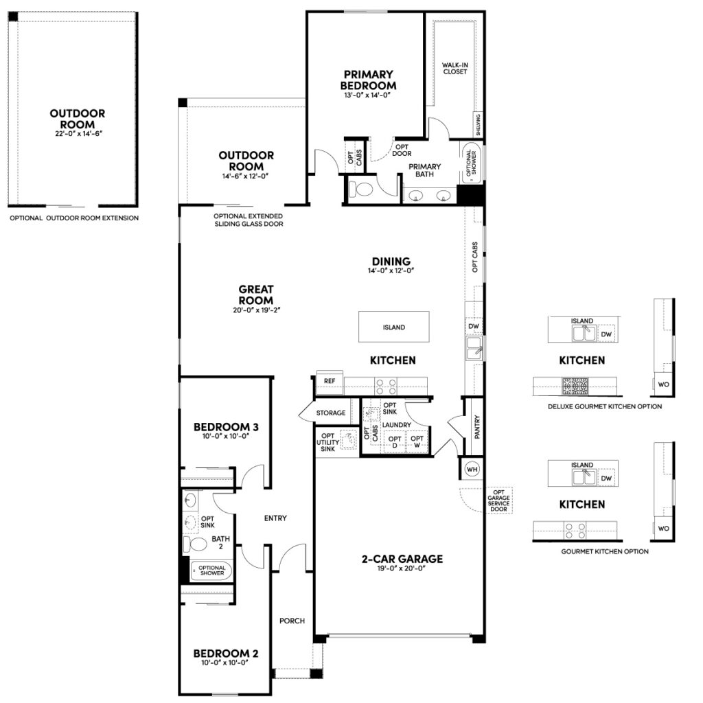 Sage Azure floorplan by Brookfield Residential at Alamar in Avondale, AZ