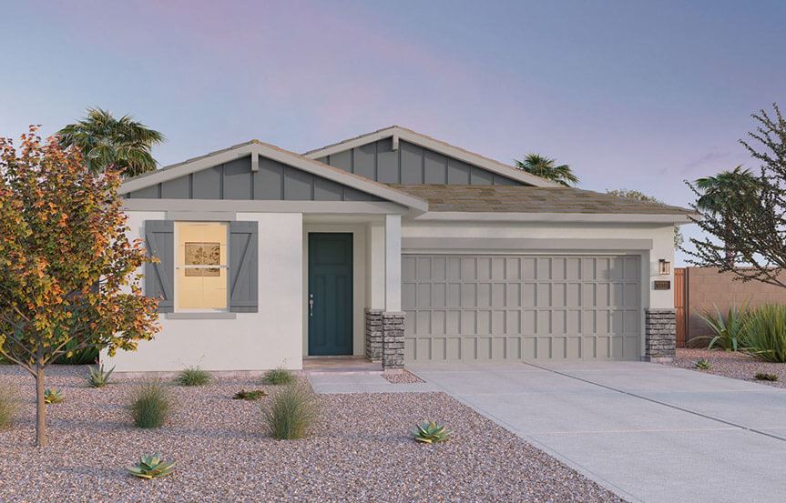 Sage Clover B elevation by Brookfield Residential at Alamar in Avondale, AZ