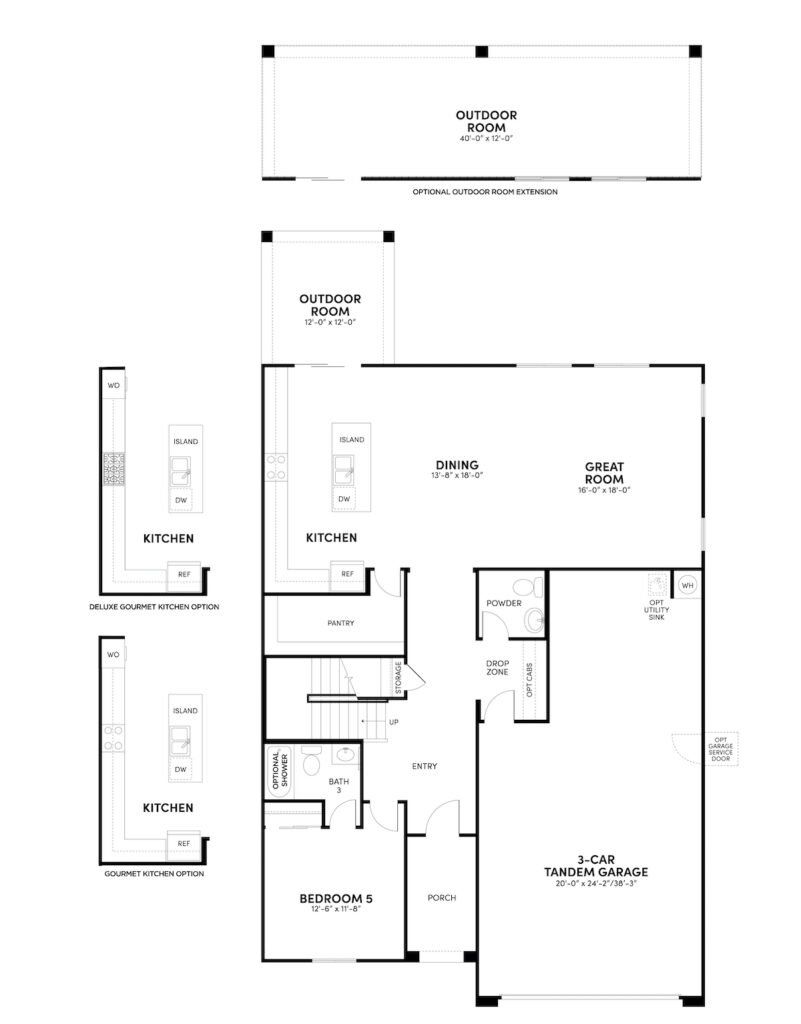Ridge Heritage floorplan floor 1 by Brookfield Residential at Alamar in Arizona