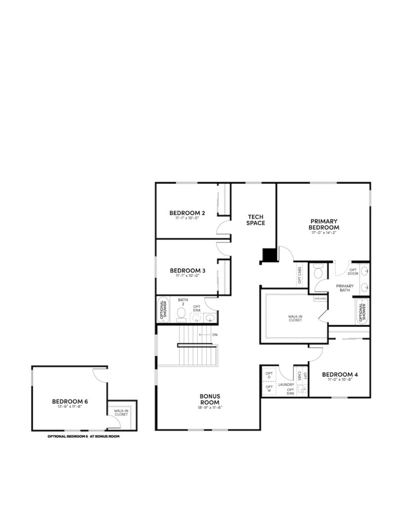 Ridge Heritage floorplan floor 2 by Brookfield Residential at Alamar in Arizona