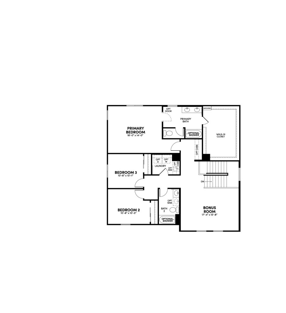 Ridge Ponderosa floorplan floor 2 reversed by Brookfield Residential at Alamar in Arizona