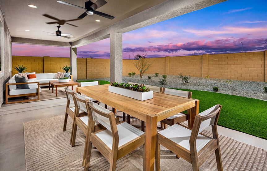 Ridge Ponderosa model Outdoor Room by Brookfield Residential at Alamar in Avondale, AZ