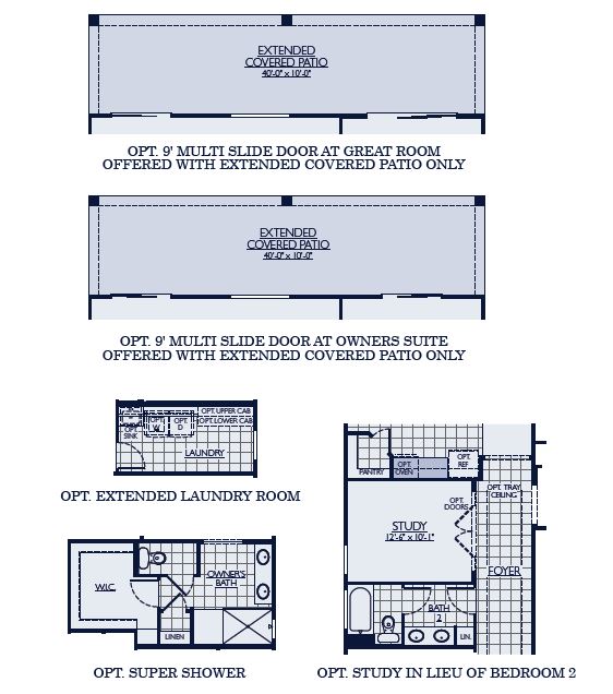 Prescott floorplan room options by William Ryan Homes at Alamar in Avondale, AZ