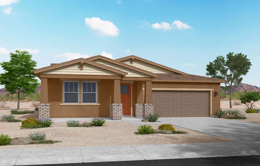 Pinetop Craftsman elevation by William Ryan Homes at Alamar in Avondale, AZ