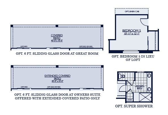 Jerome floorplan room options by William Ryan Homes at Alamar in Avondale, AZ