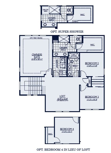 Camelback floorplan floor 2 by William Ryan Homes at Alamar in Avondale, AZ