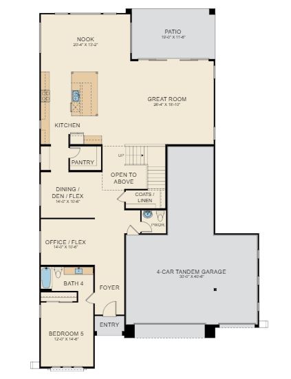 Residence Two floorplan by Capital West Homes at Alamar community in Avondale, AZ